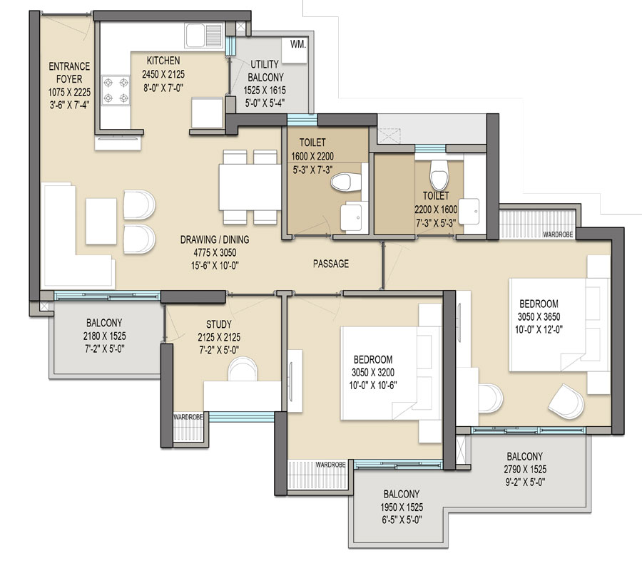 3 BHK or 4 BHK luxury apartment-https://experion-the-trillion.deveshmathurco.com/
